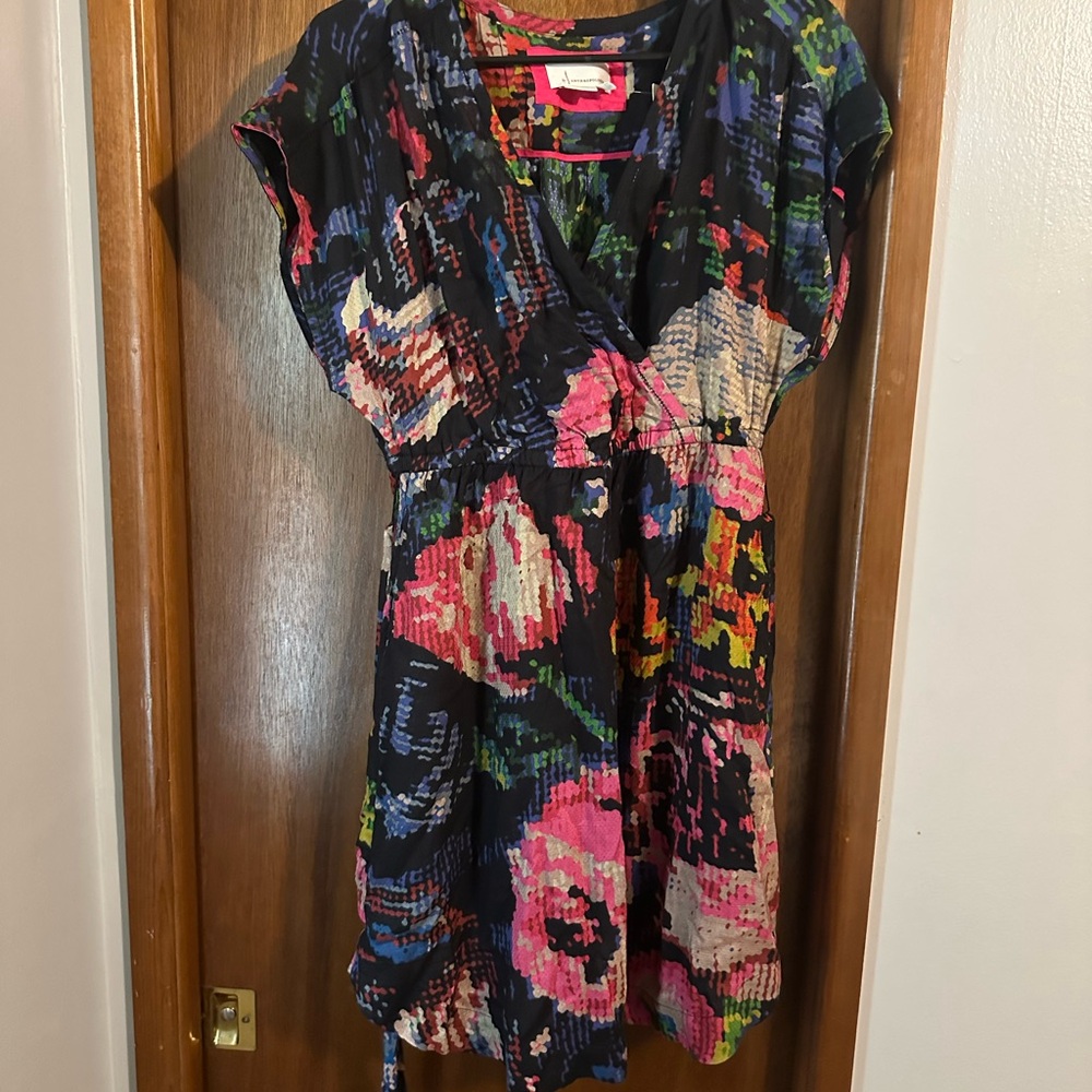 Anthropologie Abstract Print Dress